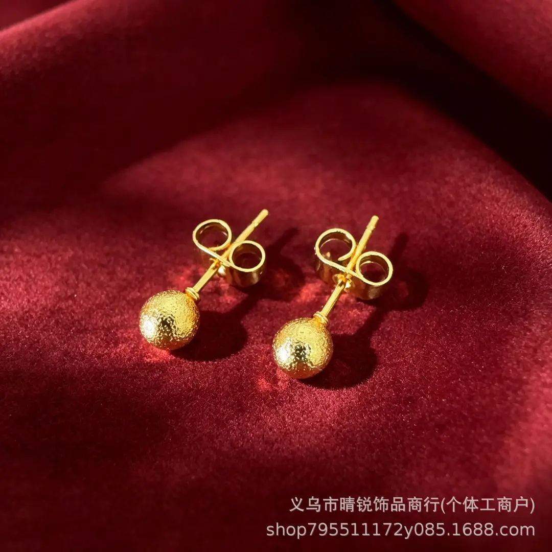 Vietnamese gold-plated trendy earring collection for women, new tassel stud earrings and drop earrings, fashion series, slow fading