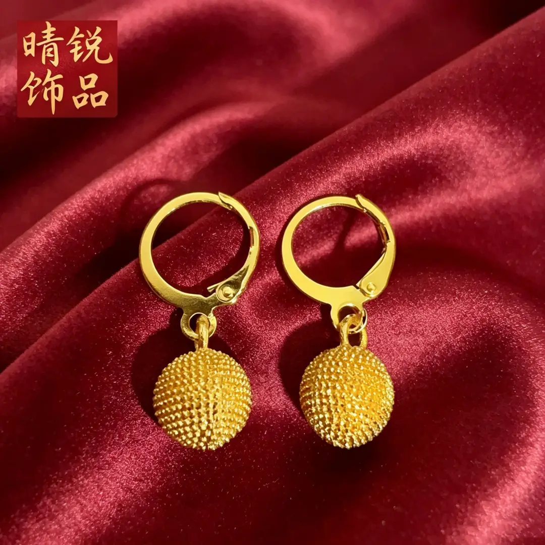 Vietnamese gold-plated trendy earring collection for women, new tassel stud earrings and drop earrings, fashion series, slow fading