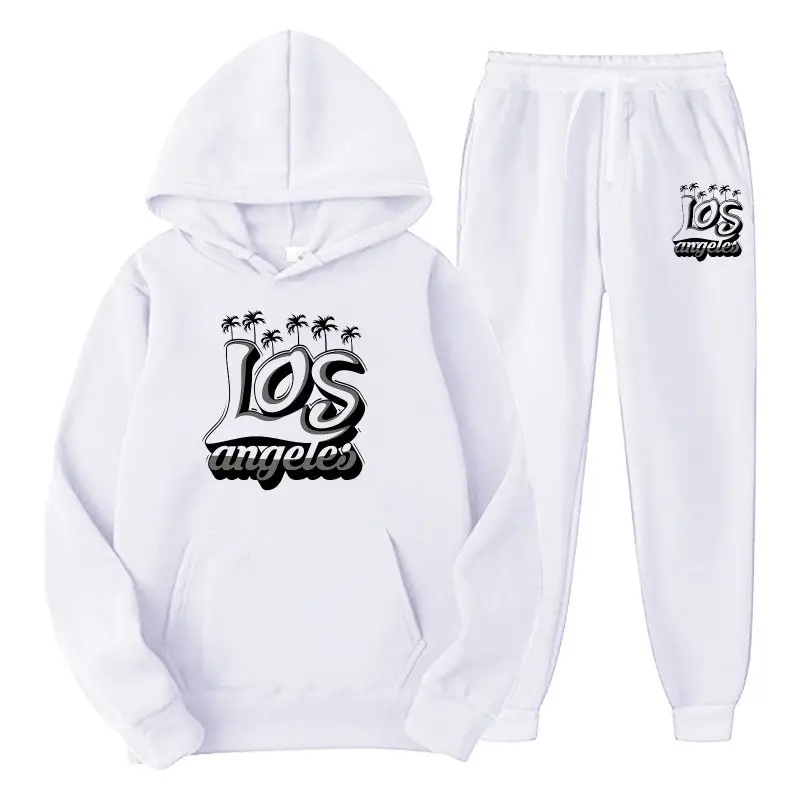 Amazon men's clothing set, cross-border export, pullover sweatshirt, sportswear set, fashionable fleece, men's hooded sweatshirt