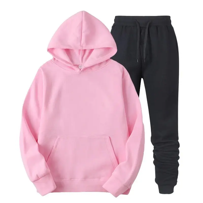Amazon men's clothing set, cross-border export, pullover sweatshirt, sportswear set, fashionable fleece, men's hooded sweatshirt — feature 6