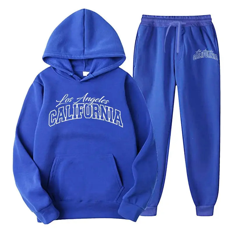 Amazon men's clothing set, cross-border export, pullover sweatshirt, sportswear set, fashionable fleece, men's hooded sweatshirt