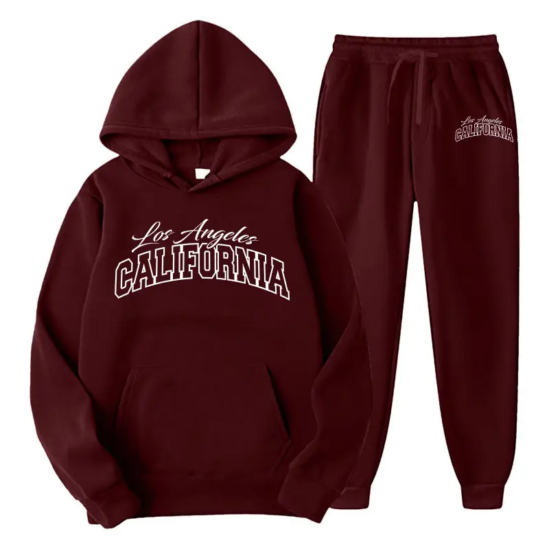 Amazon men's clothing set, cross-border export, pullover sweatshirt, sportswear set, fashionable fleece, men's hooded sweatshirt