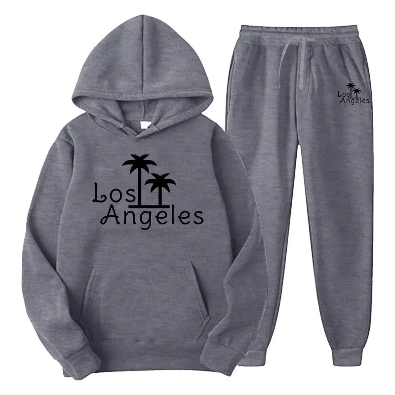 Amazon men's clothing set, cross-border export, pullover sweatshirt, sportswear set, fashionable fleece, men's hooded sweatshirt