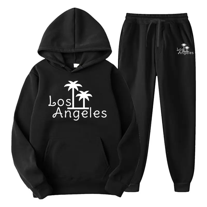 Amazon men's clothing set, cross-border export, pullover sweatshirt, sportswear set, fashionable fleece, men's hooded sweatshirt