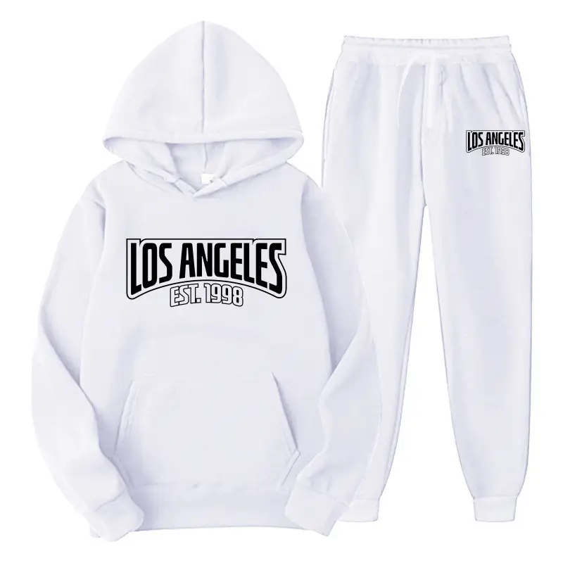 Amazon men's clothing set, cross-border export, pullover sweatshirt, sportswear set, fashionable fleece, men's hooded sweatshirt