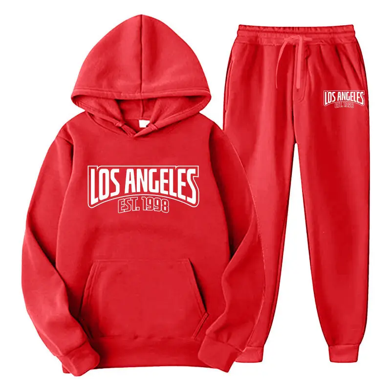 Amazon men's clothing set, cross-border export, pullover sweatshirt, sportswear set, fashionable fleece, men's hooded sweatshirt