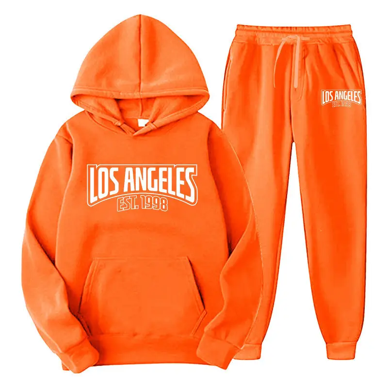Amazon men's clothing set, cross-border export, pullover sweatshirt, sportswear set, fashionable fleece, men's hooded sweatshirt