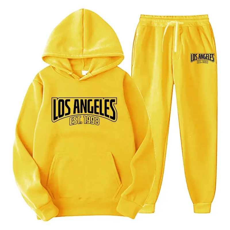Amazon men's clothing set, cross-border export, pullover sweatshirt, sportswear set, fashionable fleece, men's hooded sweatshirt