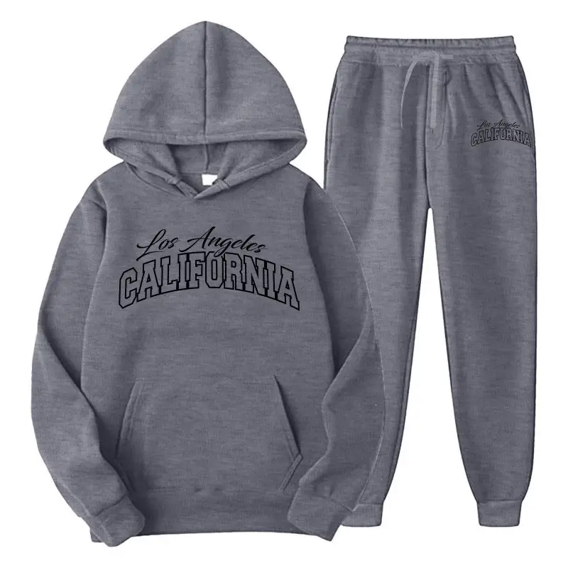 Amazon men's clothing set, cross-border export, pullover sweatshirt, sportswear set, fashionable fleece, men's hooded sweatshirt