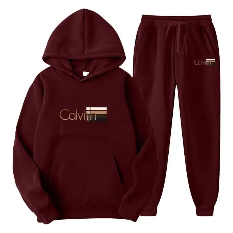 Amazon men's clothing set, cross-border export, pullover sweatshirt, sportswear set, fashionable fleece, men's hooded sweatshirt