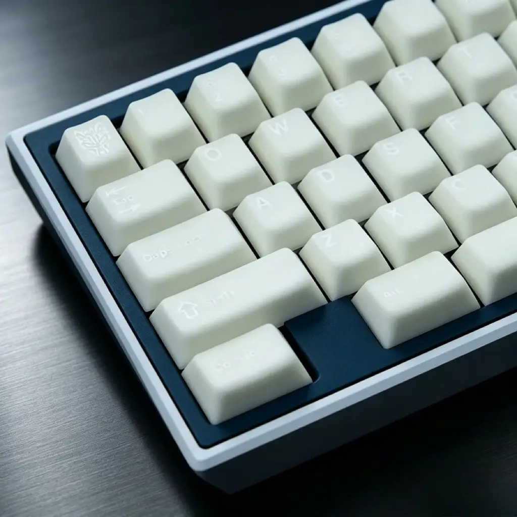 White Marble Semi-Transparent Mechanical Keyboard Keycaps, Pbt Material, Original Height, Direct from the Manufacturer, in Stock for Immediate Shipment