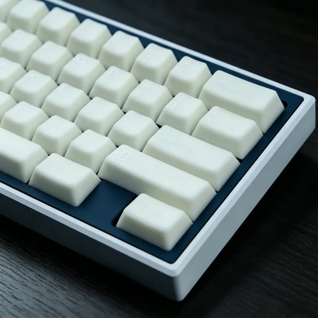 White Marble Semi-Transparent Mechanical Keyboard Keycaps, Pbt Material, Original Height, Direct from the Manufacturer, in Stock for Immediate Shipment