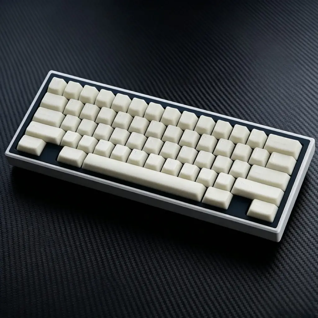 White Marble Semi-Transparent Mechanical Keyboard Keycaps, Pbt Material, Original Height, Direct from the Manufacturer, in Stock for Immediate Shipment