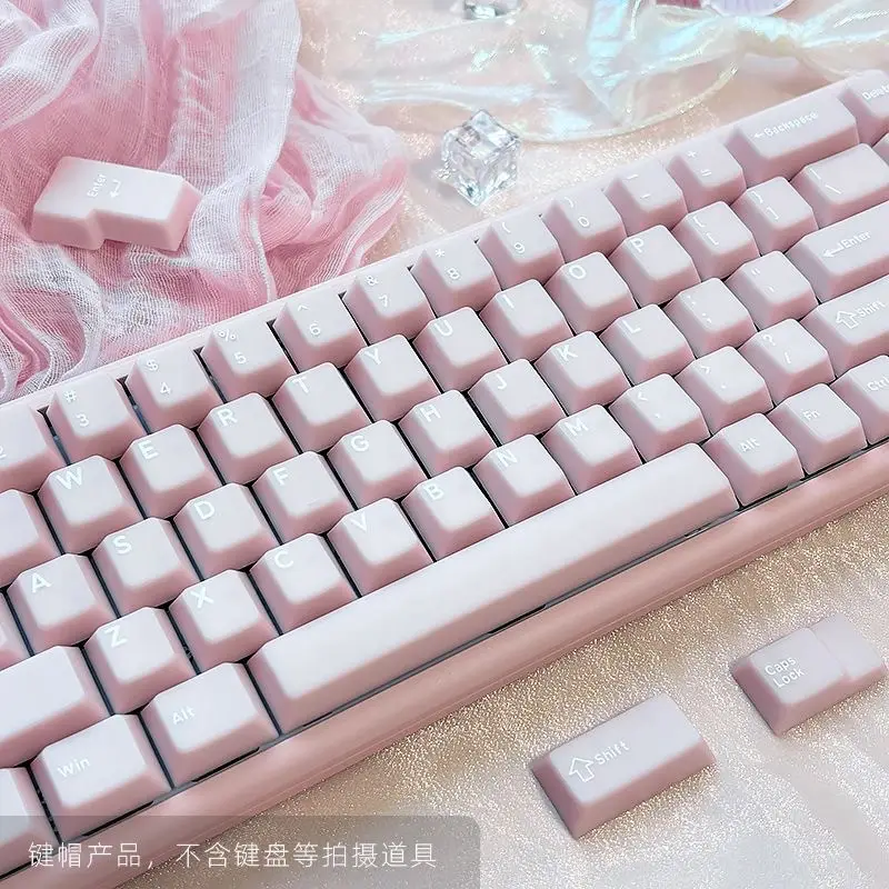 White Marble Semi-Transparent Mechanical Keyboard Keycaps, Pbt Material, Original Height, Direct from the Manufacturer, in Stock for Immediate Shipment — feature 13