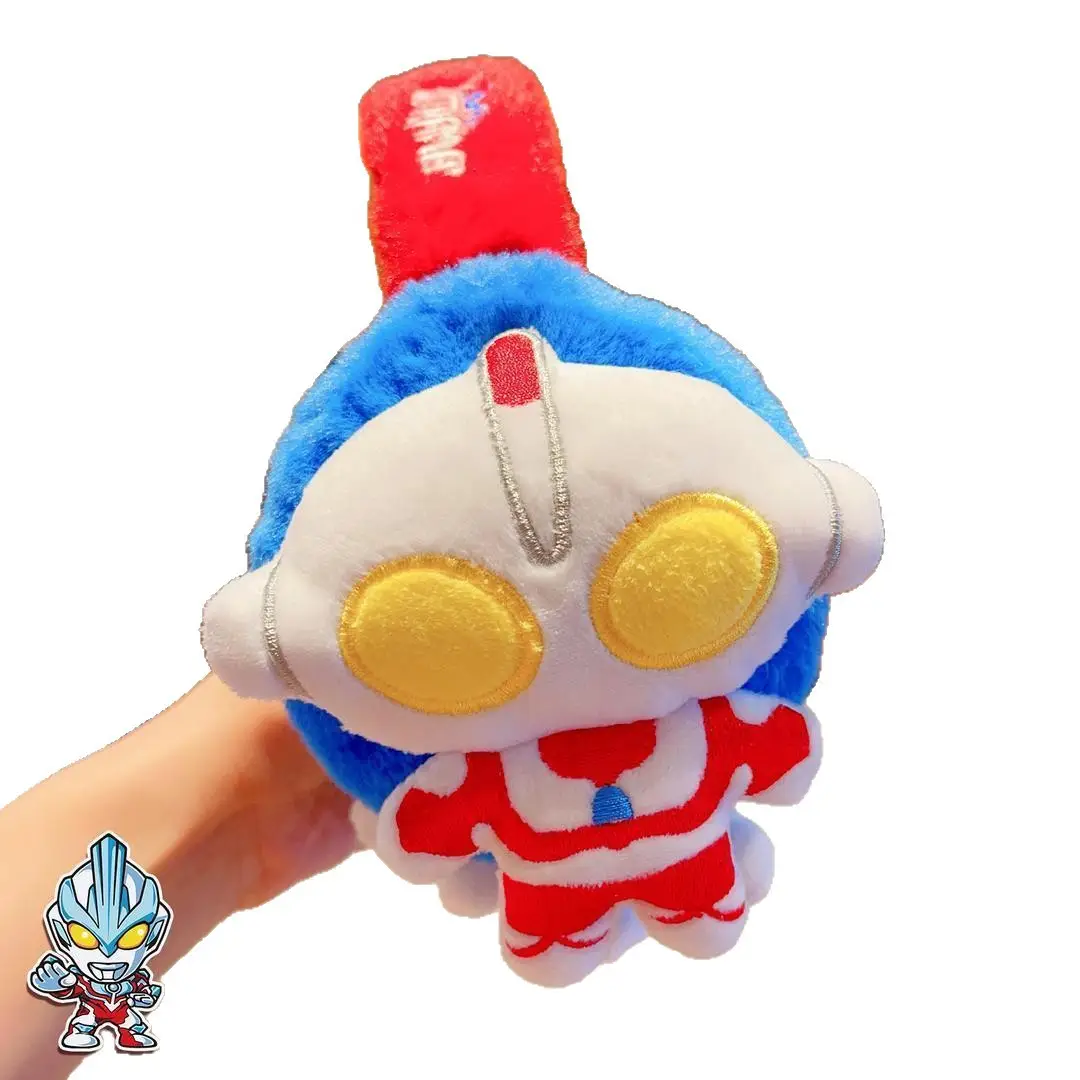 Baby earmuffs, children's ear protectors, suitable for elementary school students, warm and windproof for autumn and winter, cute cartoon design, Ultraman earmuffs