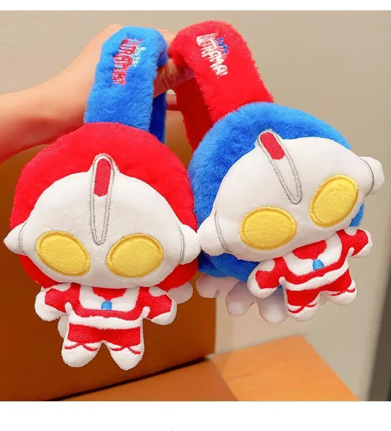 Baby earmuffs, children's ear protectors, suitable for elementary school students, warm and windproof for autumn and winter, cute cartoon design, Ultraman earmuffs — feature 12