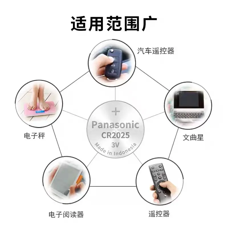 Original Panasonic Battery Cr2032Cr2016 Button Battery Car Remote Control 3V Battery