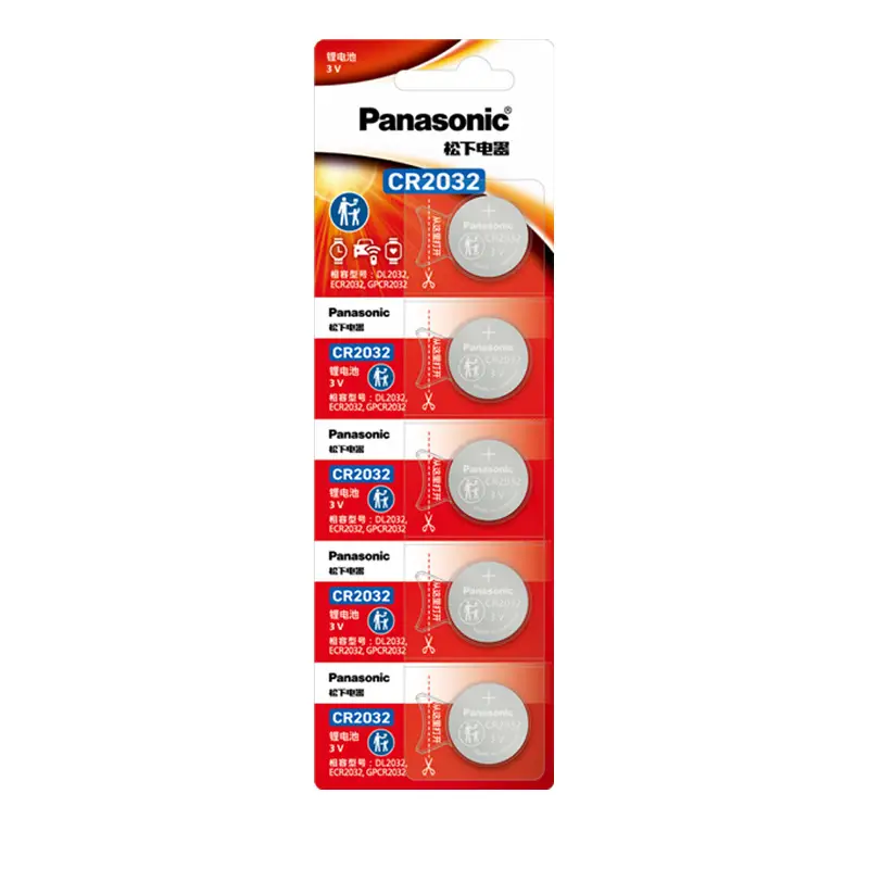 Original Panasonic Battery Cr2032Cr2016 Button Battery Car Remote Control 3V Battery