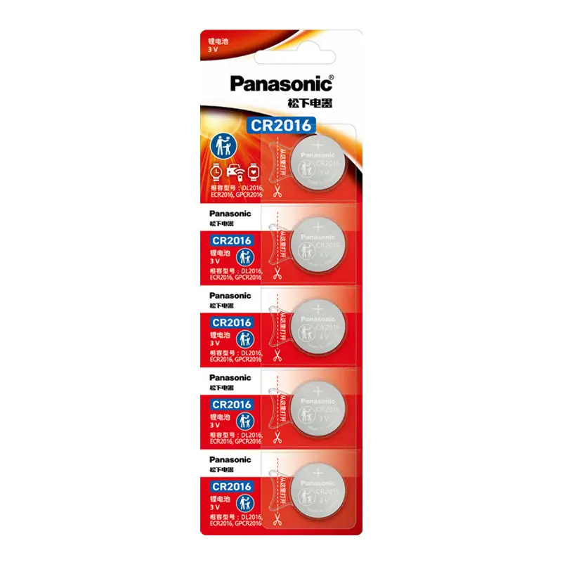 Original Panasonic Battery Cr2032Cr2016 Button Battery Car Remote Control 3V Battery