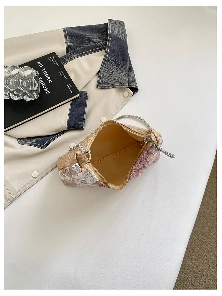 New Chinese-style embroidered versatile handbag 2026 new model niche lightweight embroidered bag sequin bag single shoulder underarm bag — feature 29