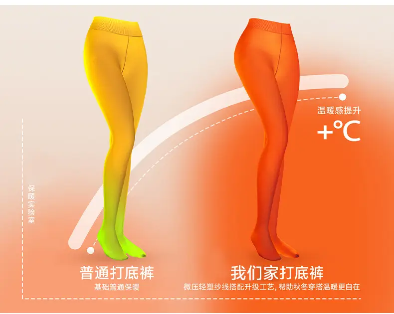 Autumn and winter collection: fleece-lined, thickened, gray striped leggings for women, thin and lightly compressive, slimming effect, upgraded new style — feature 17