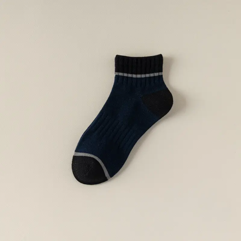 Men's pure cotton socks, autumn and winter style, sweat-absorbing, thickened for warmth, winter men's sports socks, breathable mid-calf socks