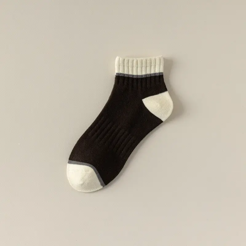 Men's pure cotton socks, autumn and winter style, sweat-absorbing, thickened for warmth, winter men's sports socks, breathable mid-calf socks