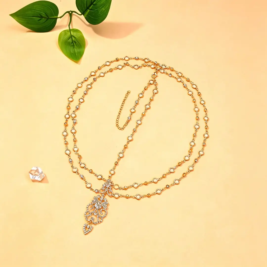 European and American retro tassel hair chain, rhinestone chain headband, fashionable bridal headpiece, bohemian ethnic-style hair accessory