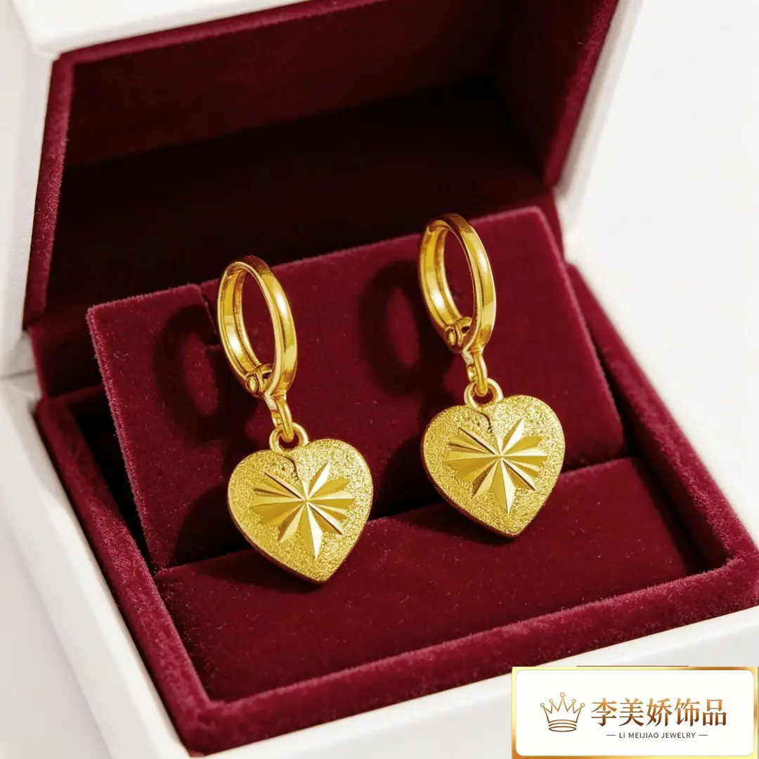 Collection of Vietnamese gold-plated earrings, popular and long-lasting, luxury earrings and accessories for all ages, wholesale via live streaming