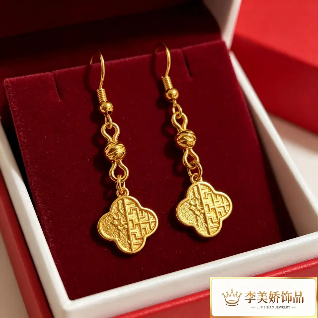 Collection of Vietnamese gold-plated earrings, popular and long-lasting, luxury earrings and accessories for all ages, wholesale via live streaming