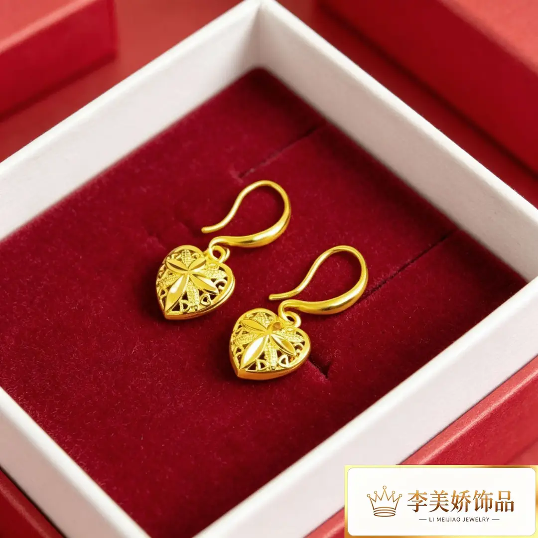 Collection of Vietnamese gold-plated earrings, popular and long-lasting, luxury earrings and accessories for all ages, wholesale via live streaming