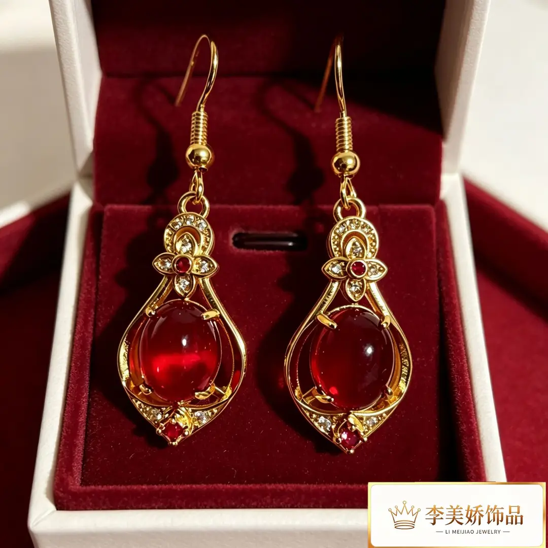Collection of Vietnamese gold-plated earrings, popular and long-lasting, luxury earrings and accessories for all ages, wholesale via live streaming