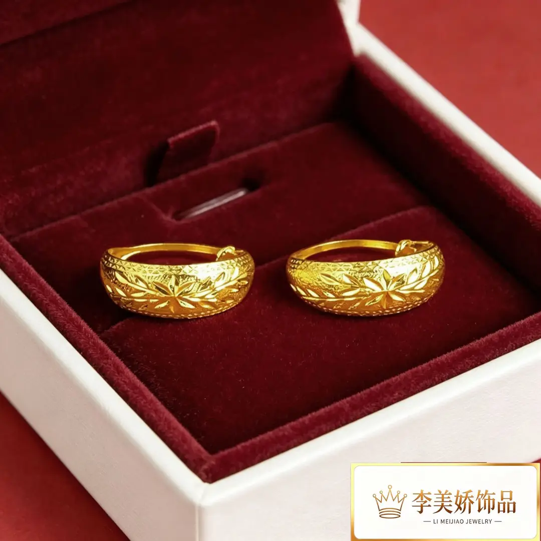 Collection of Vietnamese gold-plated earrings, popular and long-lasting, luxury earrings and accessories for all ages, wholesale via live streaming