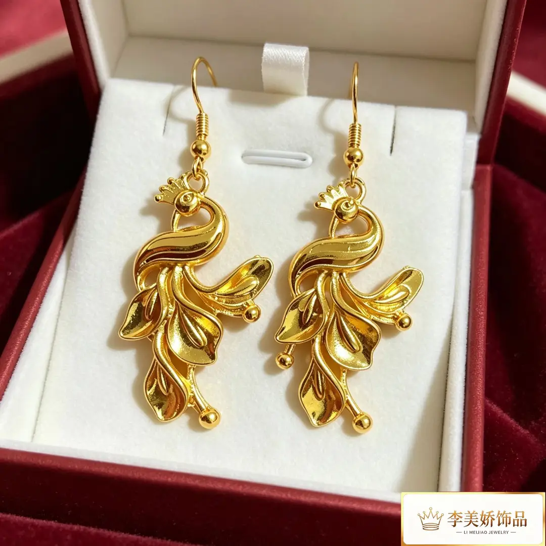 Collection of Vietnamese gold-plated earrings, popular and long-lasting, luxury earrings and accessories for all ages, wholesale via live streaming