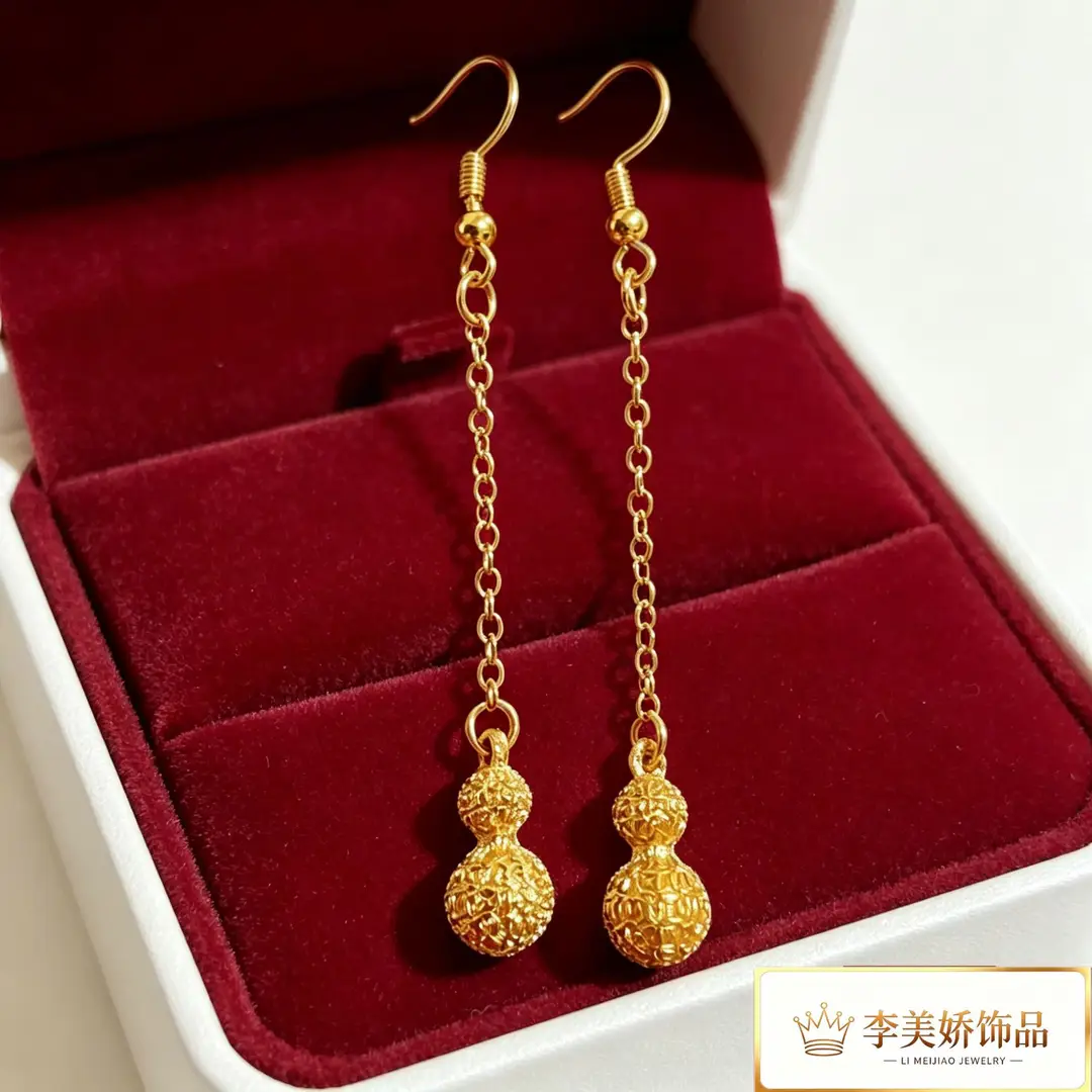 Collection of Vietnamese gold-plated earrings, popular and long-lasting, luxury earrings and accessories for all ages, wholesale via live streaming