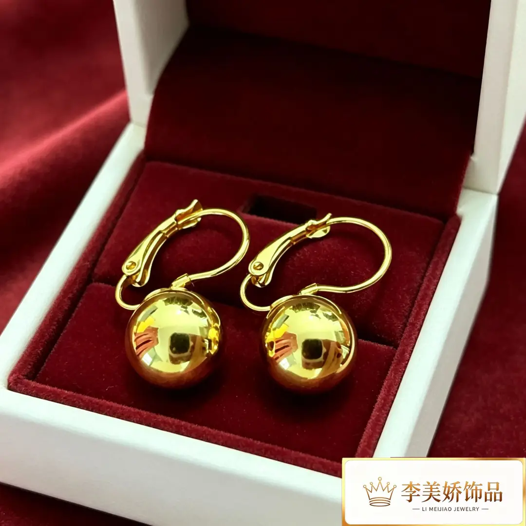 Collection of Vietnamese gold-plated earrings, popular and long-lasting, luxury earrings and accessories for all ages, wholesale via live streaming