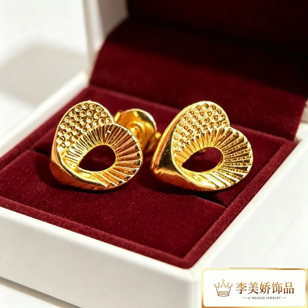 Collection of Vietnamese gold-plated earrings, popular and long-lasting, luxury earrings and accessories for all ages, wholesale via live streaming