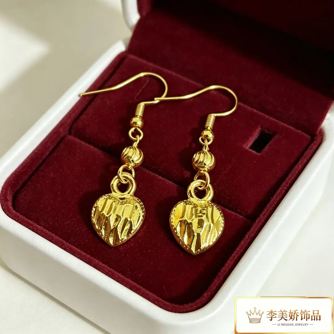 Collection of Vietnamese gold-plated earrings, popular and long-lasting, luxury earrings and accessories for all ages, wholesale via live streaming