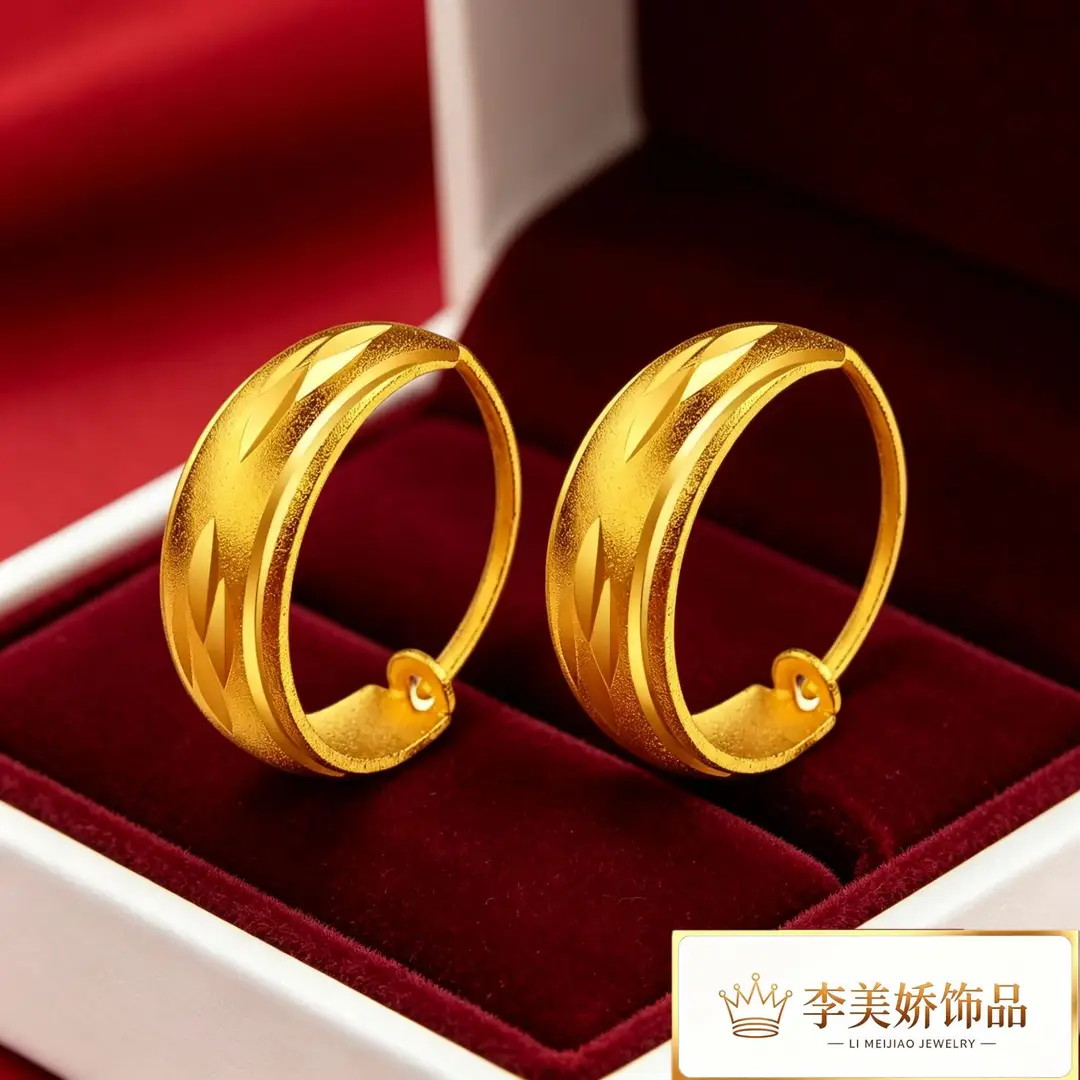 Collection of Vietnamese gold-plated earrings, popular and long-lasting, luxury earrings and accessories for all ages, wholesale via live streaming