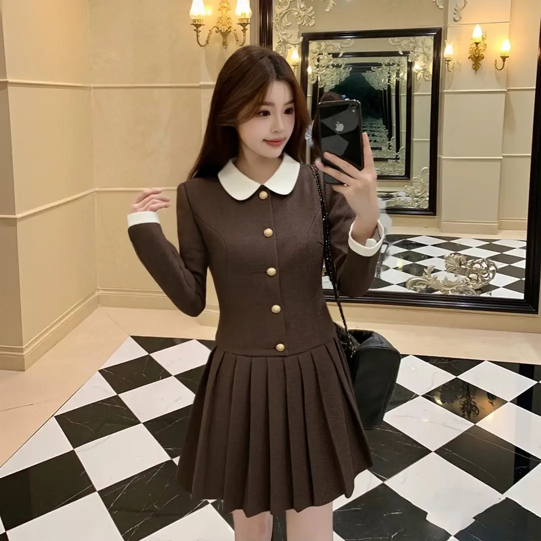 2026 New Petite Elegant Blazer Dress for Women, Early Autumn, Luxurious Look for Important Occasions, Short Dress
