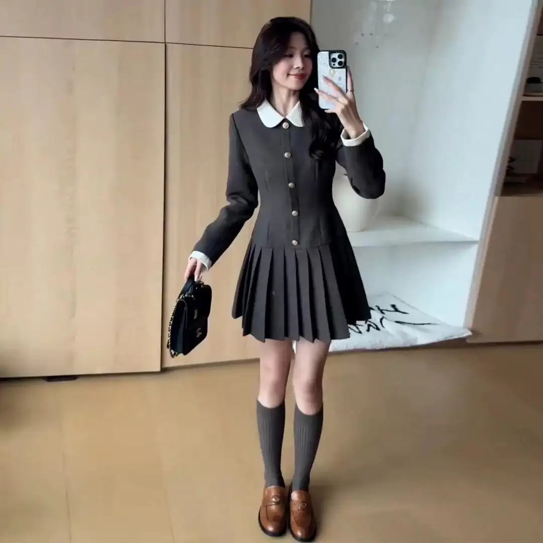 2026 New Petite Elegant Blazer Dress for Women, Early Autumn, Luxurious Look for Important Occasions, Short Dress — feature 6