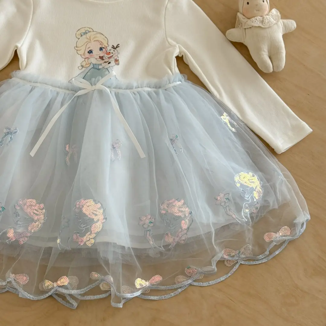 Ningli Girls' Elsa Princess Dress, New Autumn Collection, Spring/Autumn Dress for Babies and Little Girls, Autumn Elsa Dress — feature 12