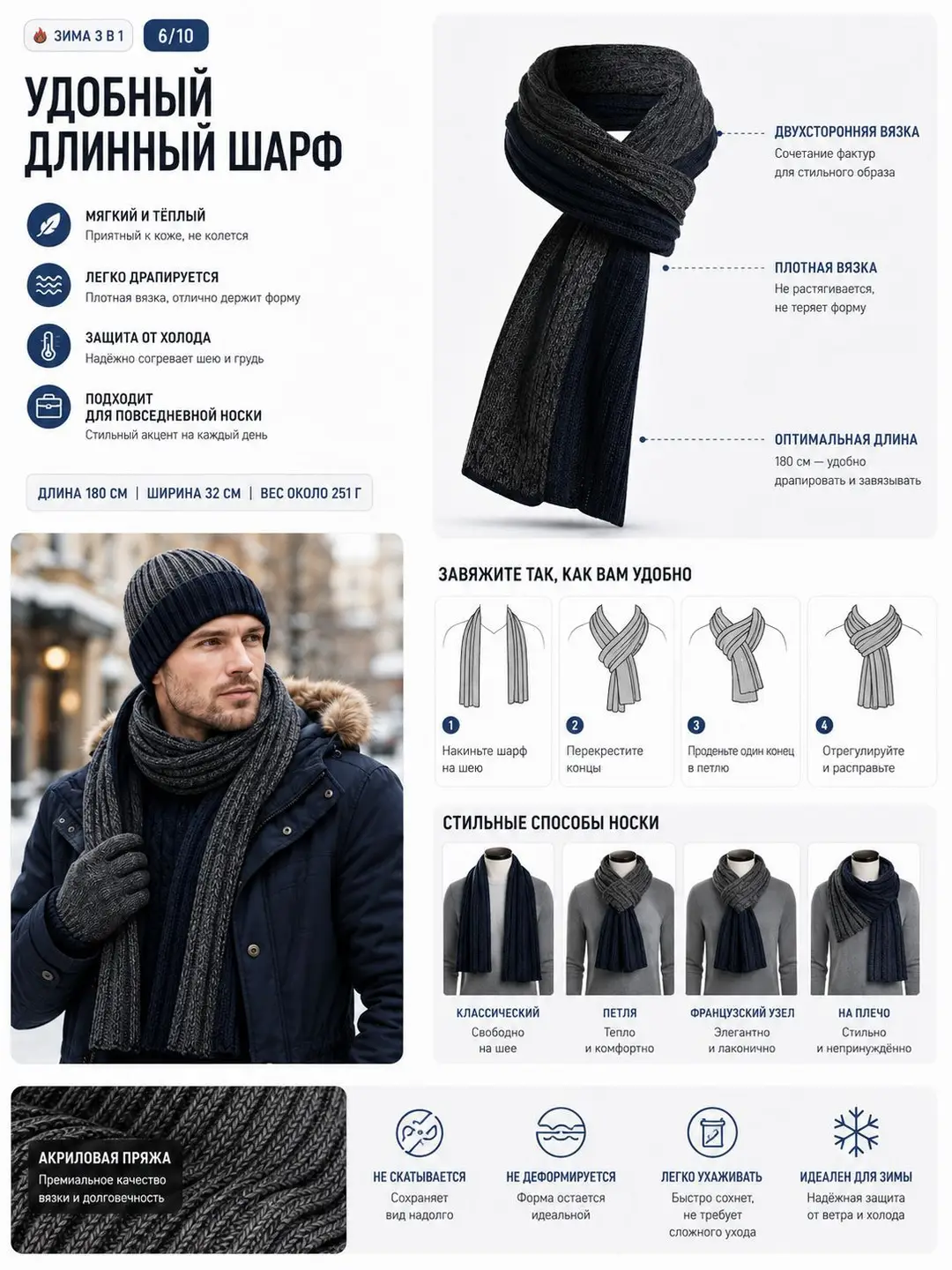 Amazon cross-border alpaca wool hat, scarf, and gloves set, touchscreen compatible, cold-resistant, windproof, and warm, available for wholesale and in stock — feature 8