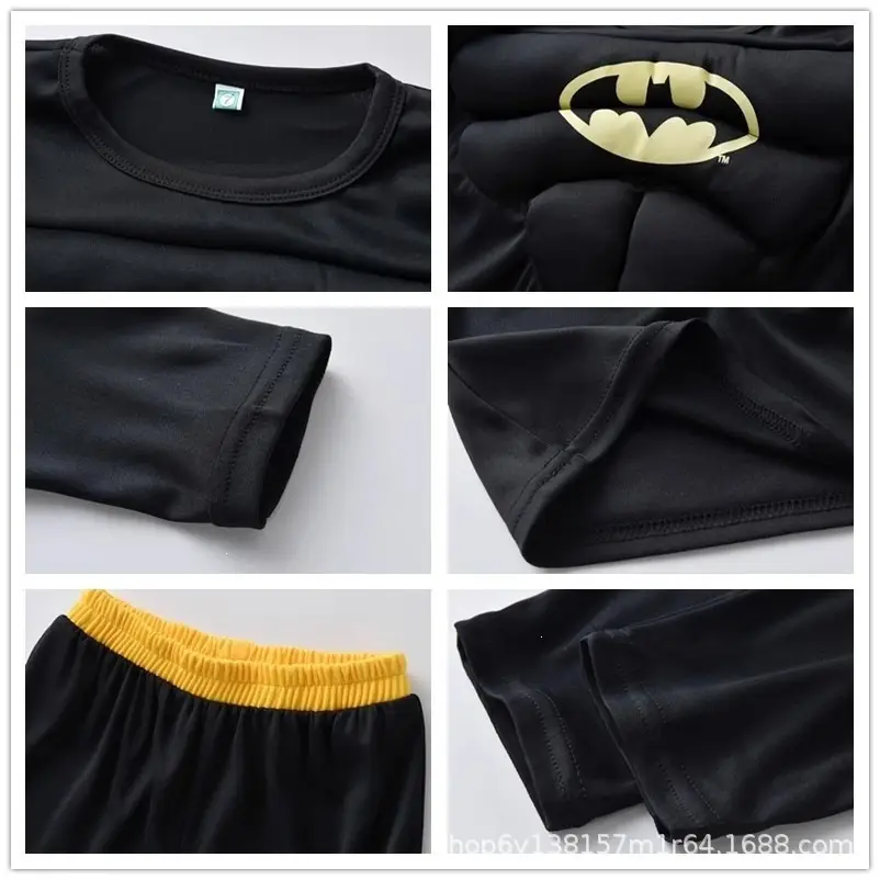 Halloween children's muscle costumes: Captain America, Hulk, Superman, Spider-Man outfits, cosplay costumes for performances — feature 8