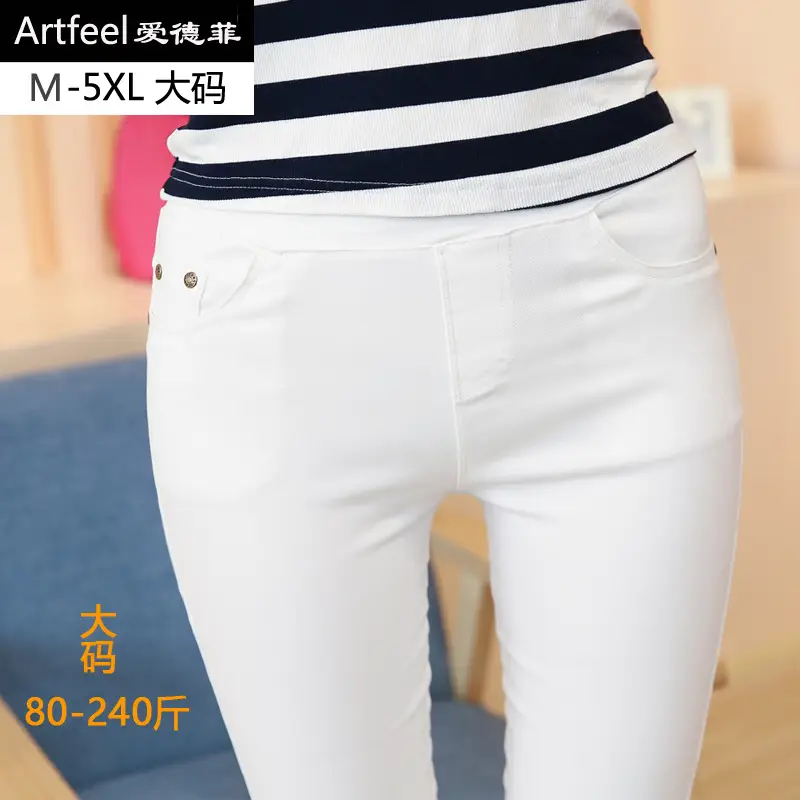 Women Navy Blue Button Flap Pants Large Spring Style - Image 3