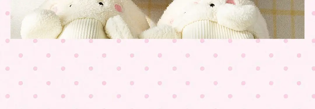4cm rabbit cotton slippers for women, cute winter home slippers, non-slip indoor slippers, suitable for students, can be worn both indoors and outdoors, and provide a height boost — feature 14