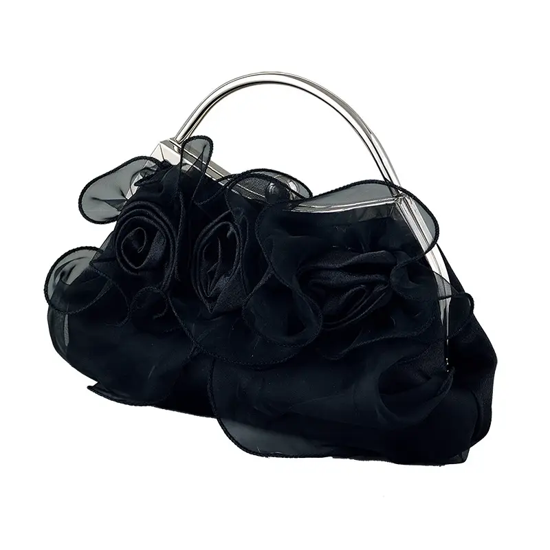New Style Fresh Rose Crossbody Bag Maroon - Image 11