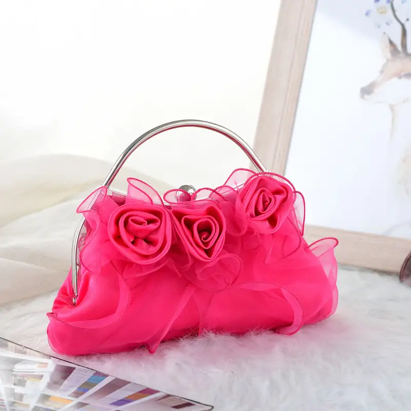 New Style Fresh Rose Crossbody Bag Maroon - Image 5