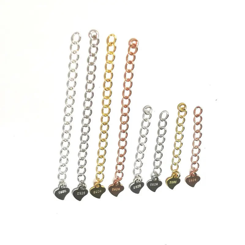 925 Sterling Silver Heart Pendant Necklace Bracelet Set - Image 6