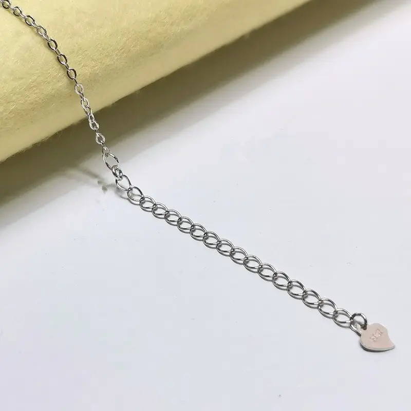 925 Sterling Silver Heart Pendant Necklace Bracelet Set - Image 8